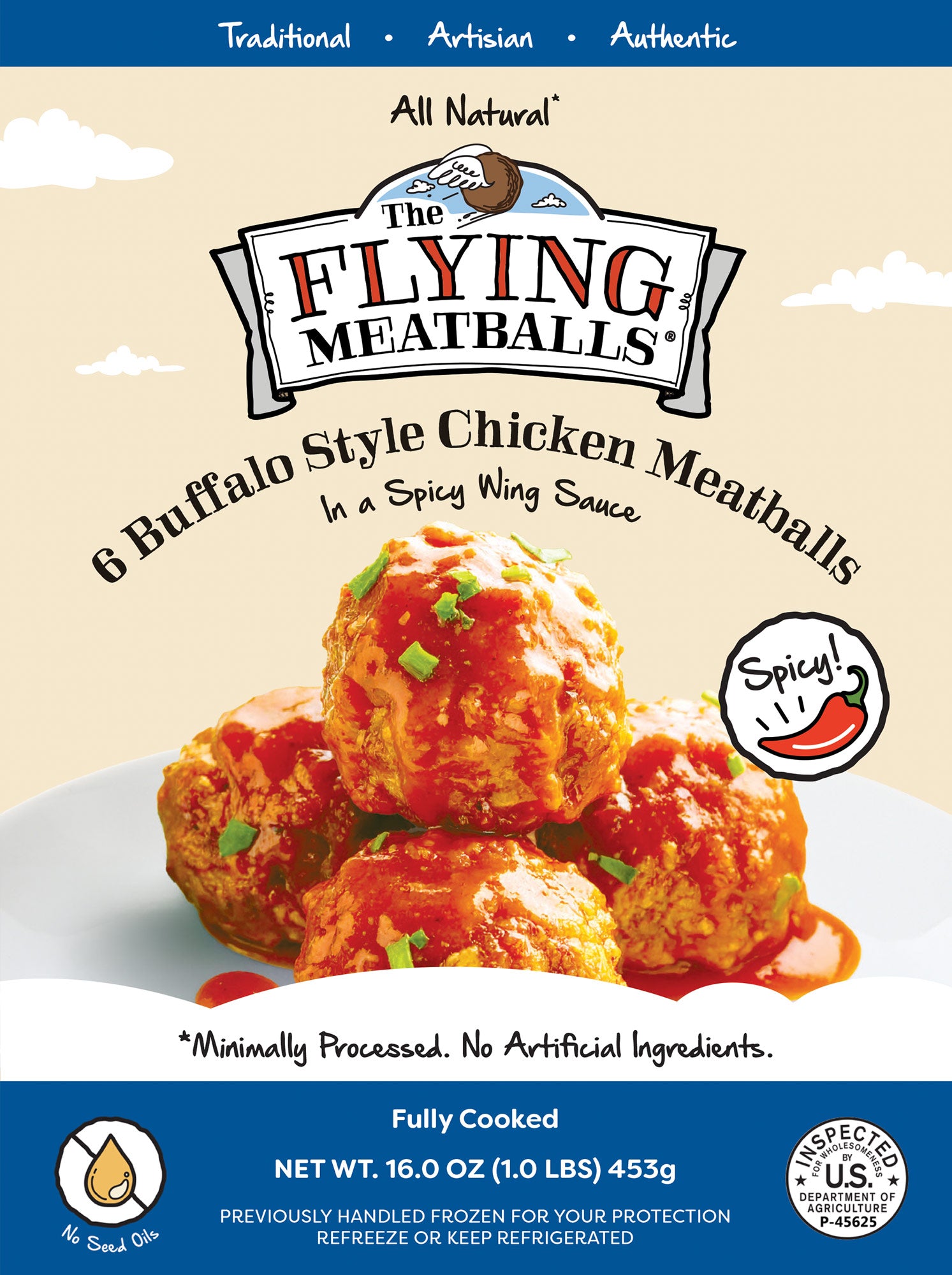 Buffalo Chicken Meatballs